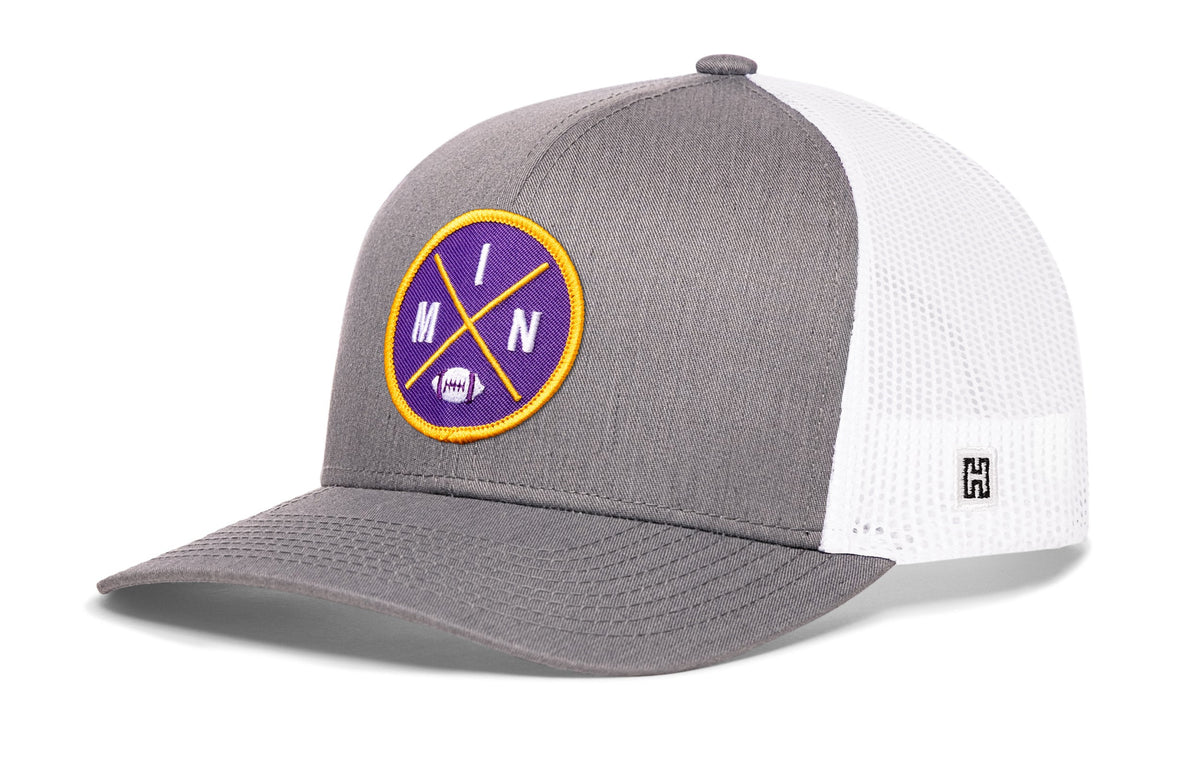Minneapolis Football Trucker Hat  |  MIN X Snapback