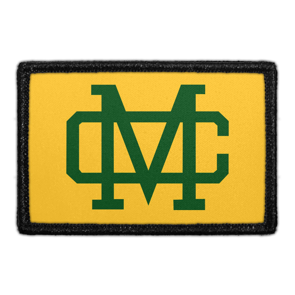 Mira Costa Badge - Green Outline - Removable Patch