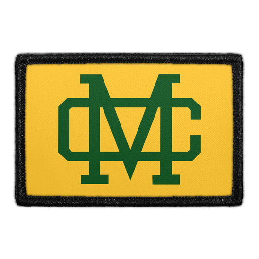 Mira Costa Badge - Green Outline - Removable Patch
