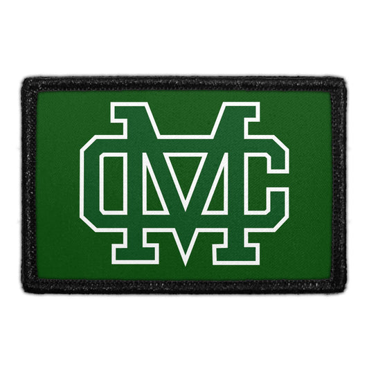 Mira Costa Badge - White Outline - Removable Patch