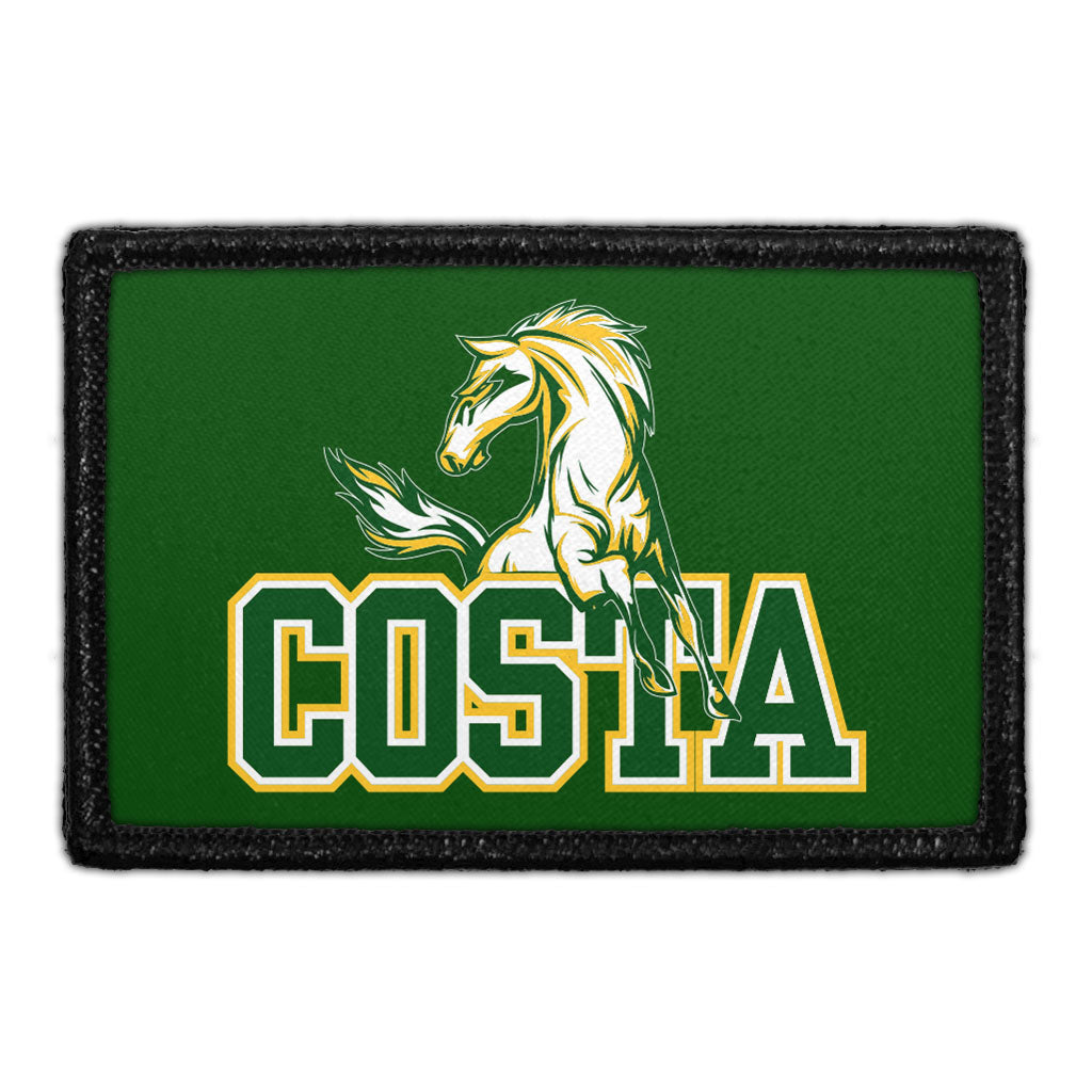 Mira Costa - Costa Text - Horse - Removable Patch