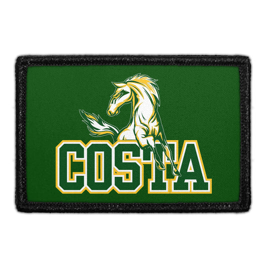 Mira Costa - Costa Text - Horse - Removable Patch