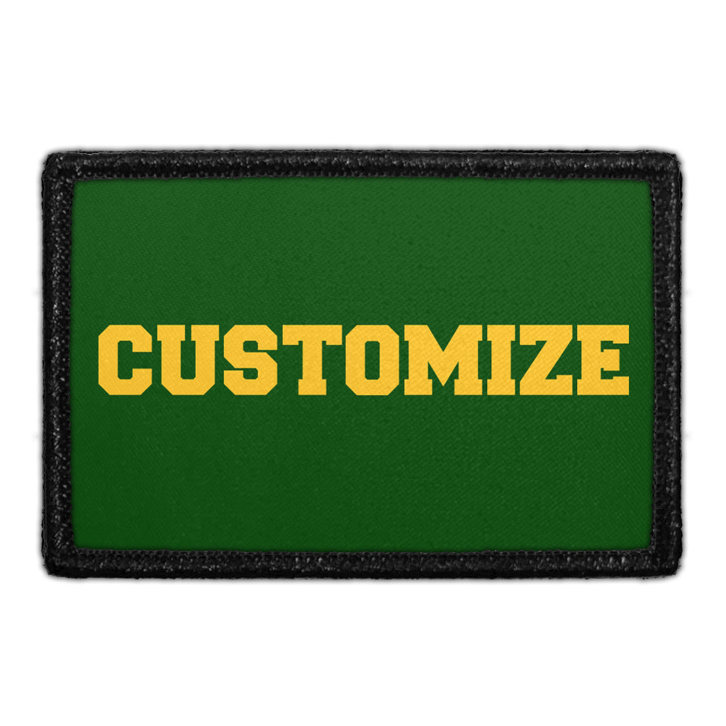 Mira Costa Custom Yellow College Text  - Removable Patch