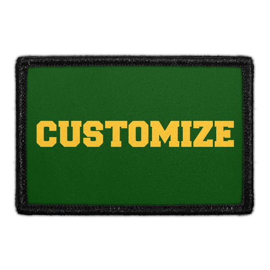 Mira Costa Custom Yellow College Text  - Removable Patch