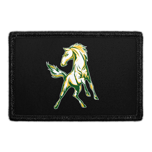 Mira Costa Horse - Black Background - Removable Patch