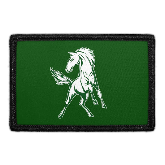 Mira Costa Horse - White - Removable Patch