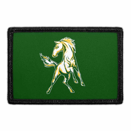 Horse - White & Yellow - Removable Patch