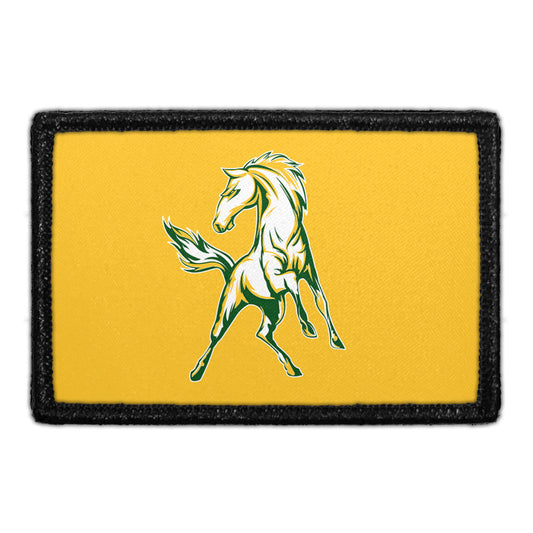 Mira Costa Horse - Yellow Background  - Removable Patch