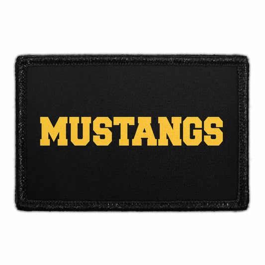 Mustangs On Black - Removable Patch