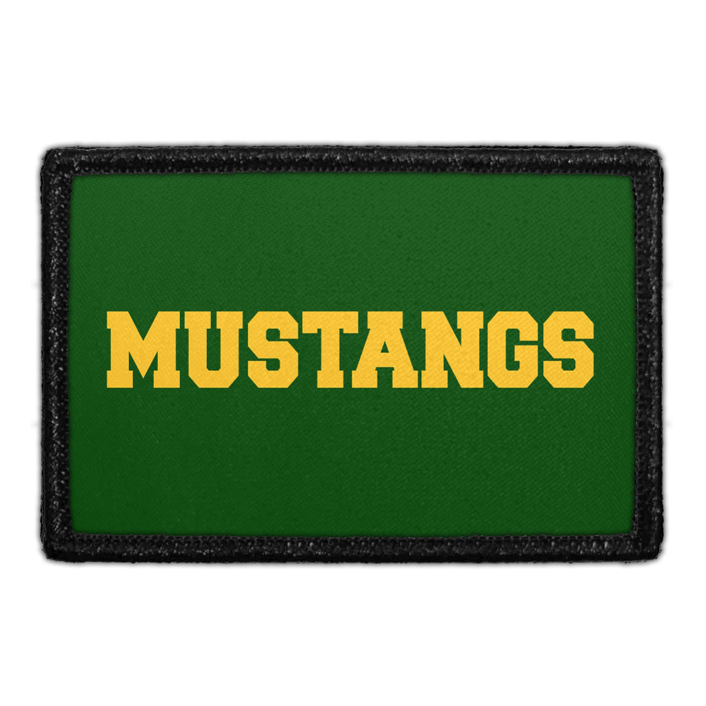 Mira Costa - Mustangs Yellow Text - Removable Patch