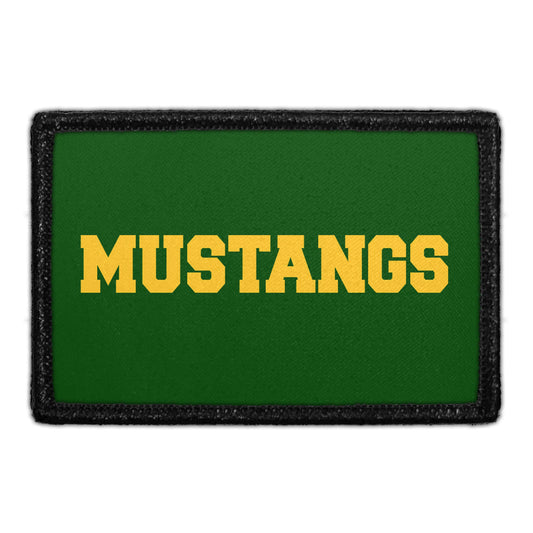 Mira Costa - Mustangs Yellow Text - Removable Patch