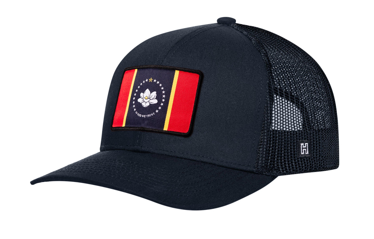 Mississippi Flag Trucker Hat  |  MS Snapback
