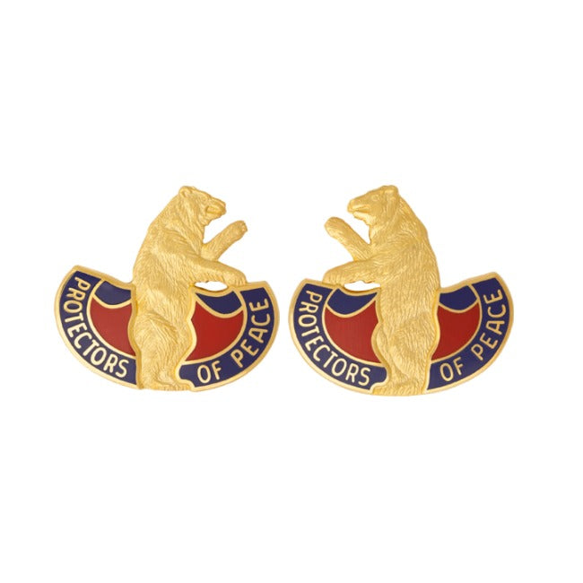 Missouri State Headquarters Army National Guard Unit Crest - Left and Right - Pair - "Protectors of Peace"