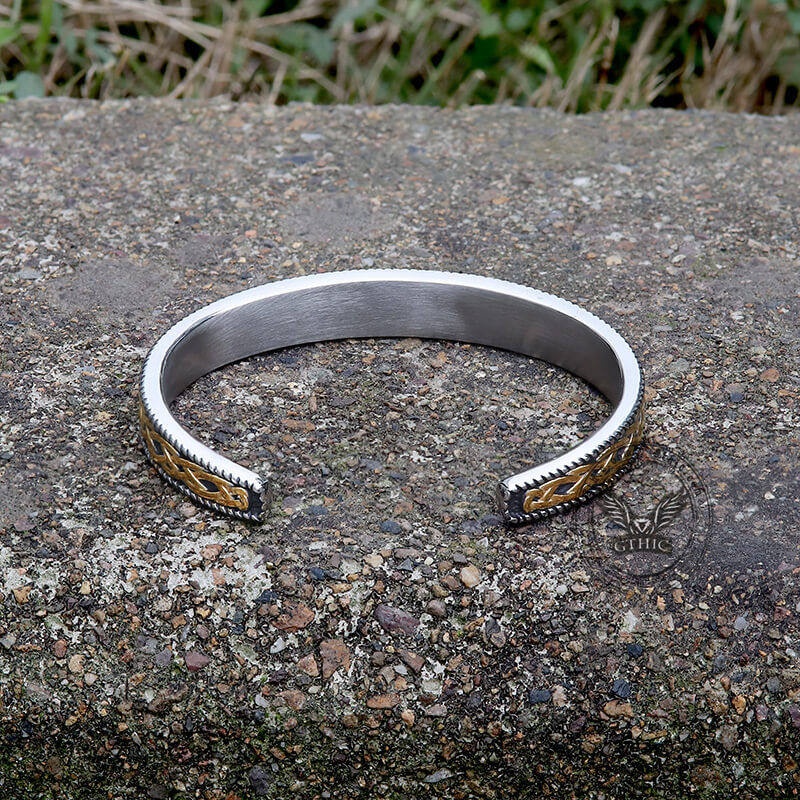 Mjölnir Hammer Stainless Steel Viking Cuff Bracelet