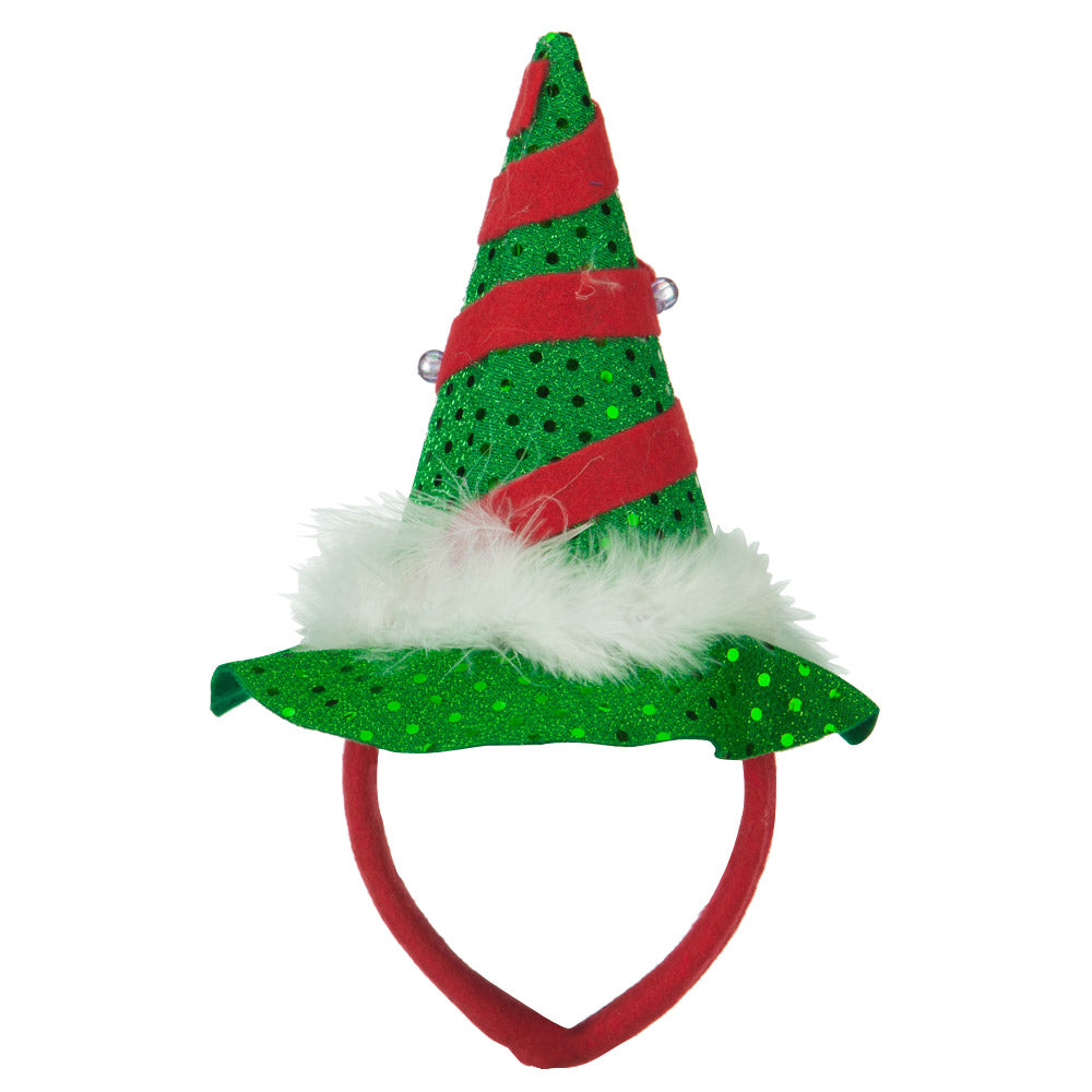 Mini Light up Christmas Tree Headband