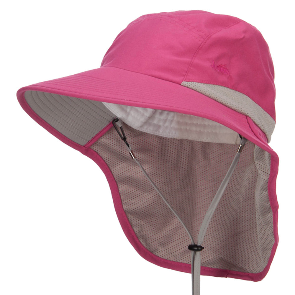 Microfiber UV Large Bill Flap Hat