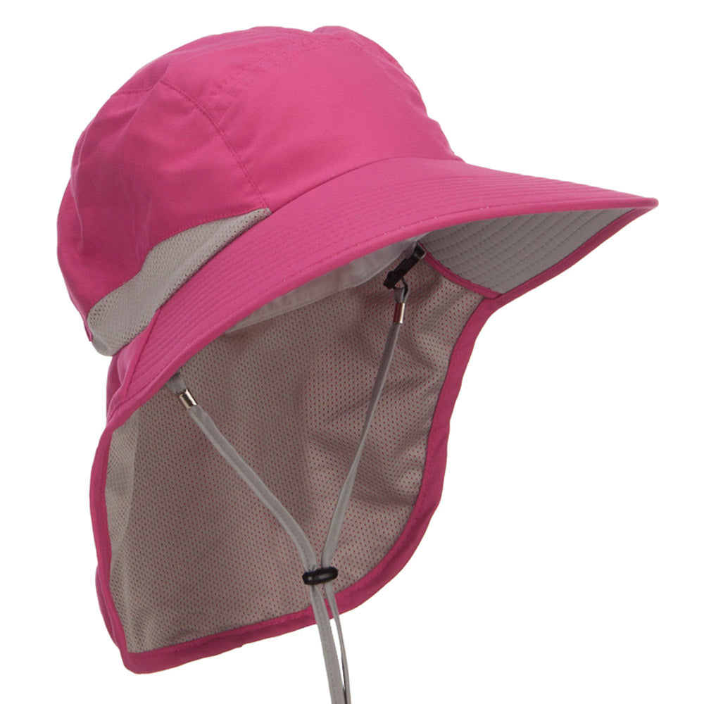 Microfiber UV Large Bill Flap Hat