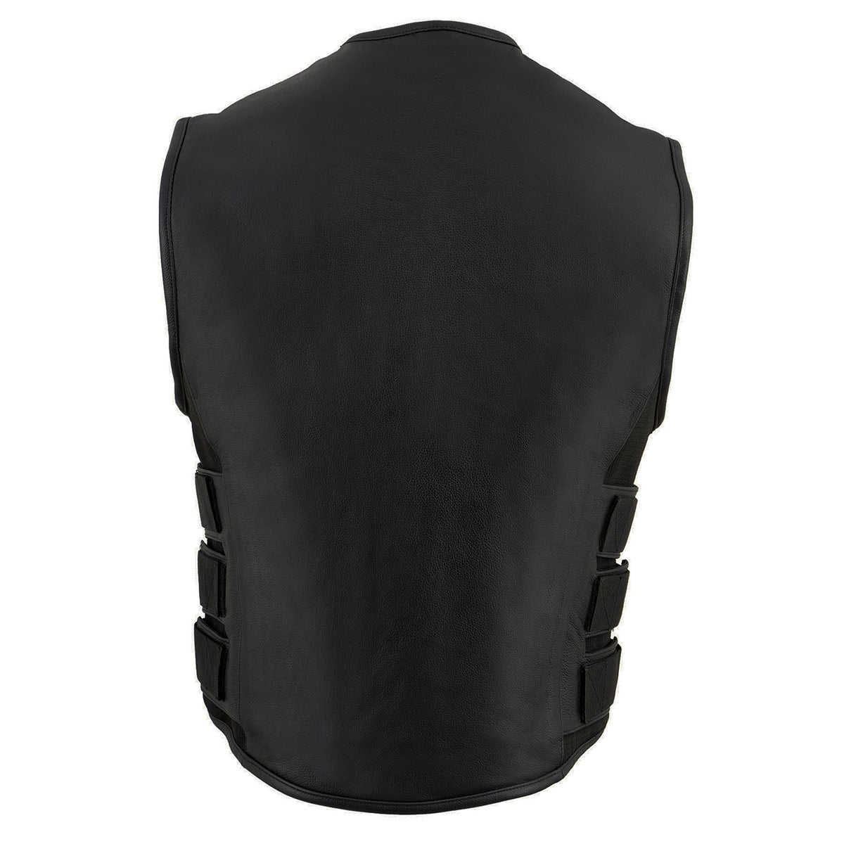 Milwaukee Leather MLM3500 Men's Swat Style Rider Leather Vest w/ Single Panel Back for Club Patches