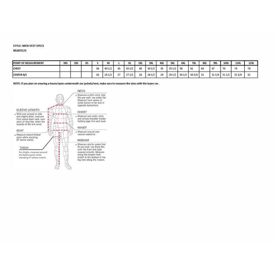 Milwaukee Leather MLM3520 Men's Black Leather Vest - Classic V-Neck Straight Bottom Side Lace Motorcycle Rider Vest