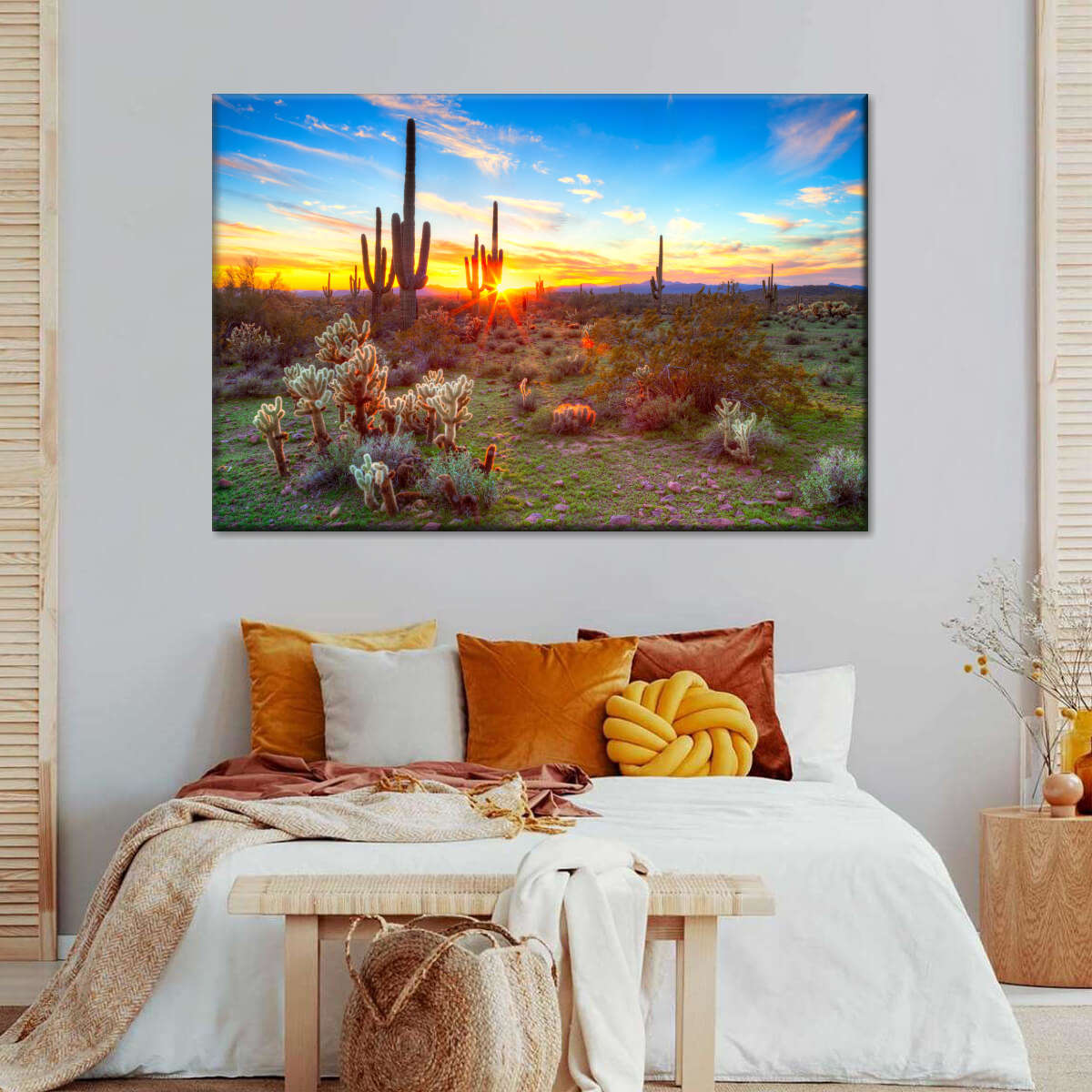 Sonoran Desert Sunset Landscape Wall Art