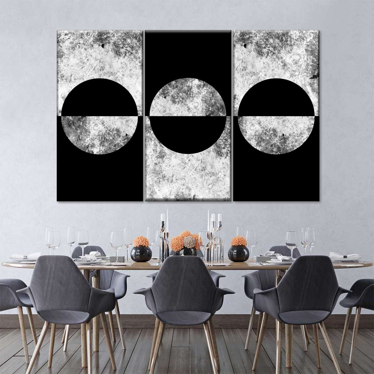 Black Background Abstract Wall Art