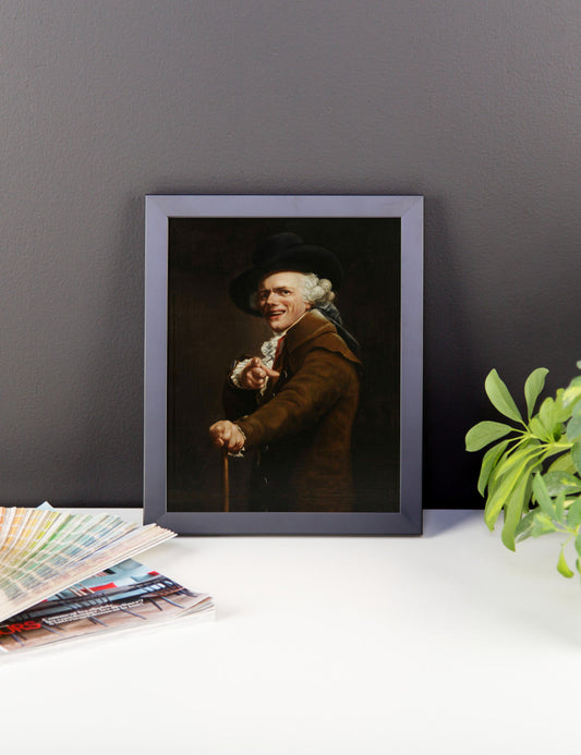 Portrait de l'artiste sous les traits d'un moqueur Framed Print