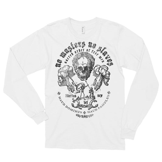 No Masters No Slaves Long Sleeve Graphic T-Shirt