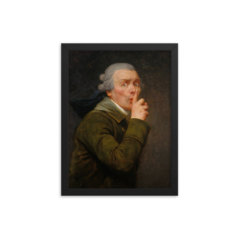Joseph Ducreux Le Discret Framed Art Print