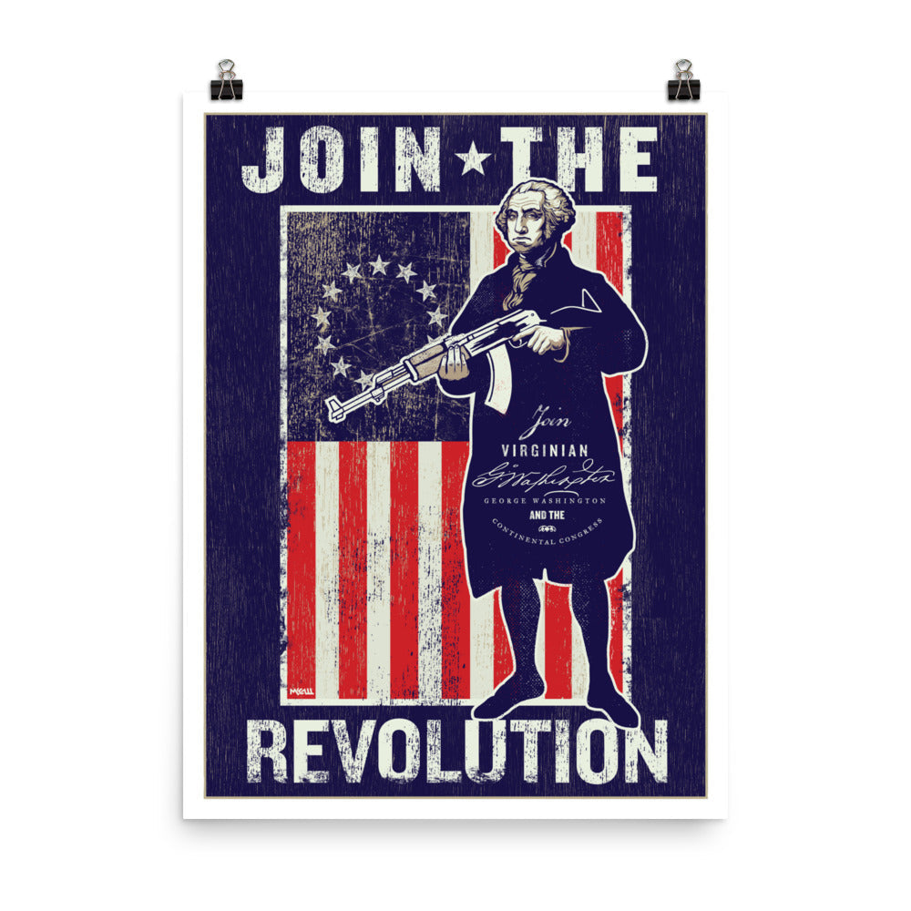 George Washington Revolutionary Propaganda Poster