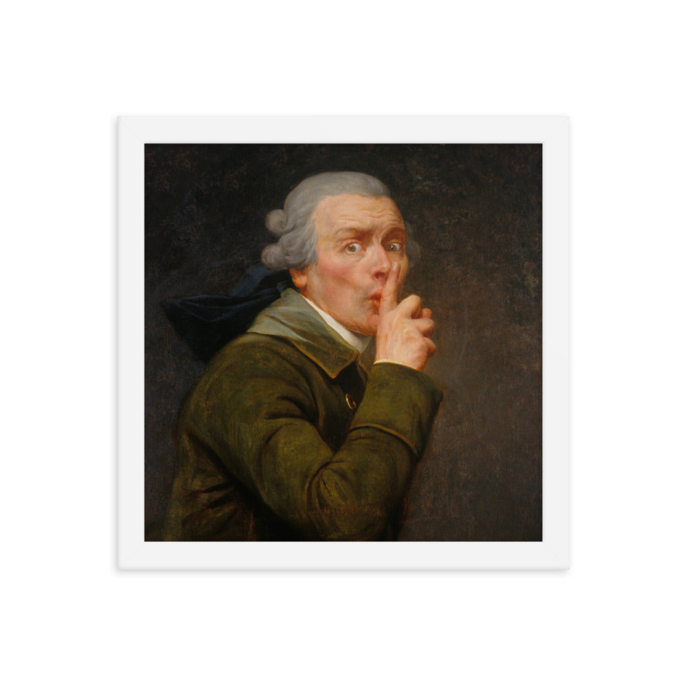 Joseph Ducreux Le Discret Framed Art Print