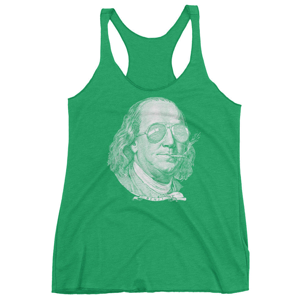 Ben Franklin Now This Is A Political Party Ladies Tri-blend Tank Top