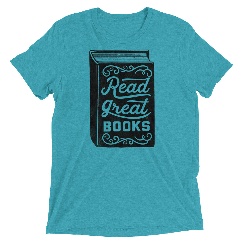 Read Great Books Short Tri-Blend Graphic T-Shirt