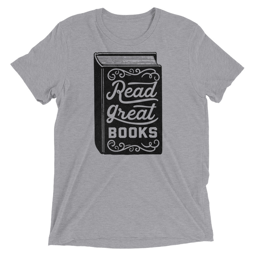 Read Great Books Short Tri-Blend Graphic T-Shirt