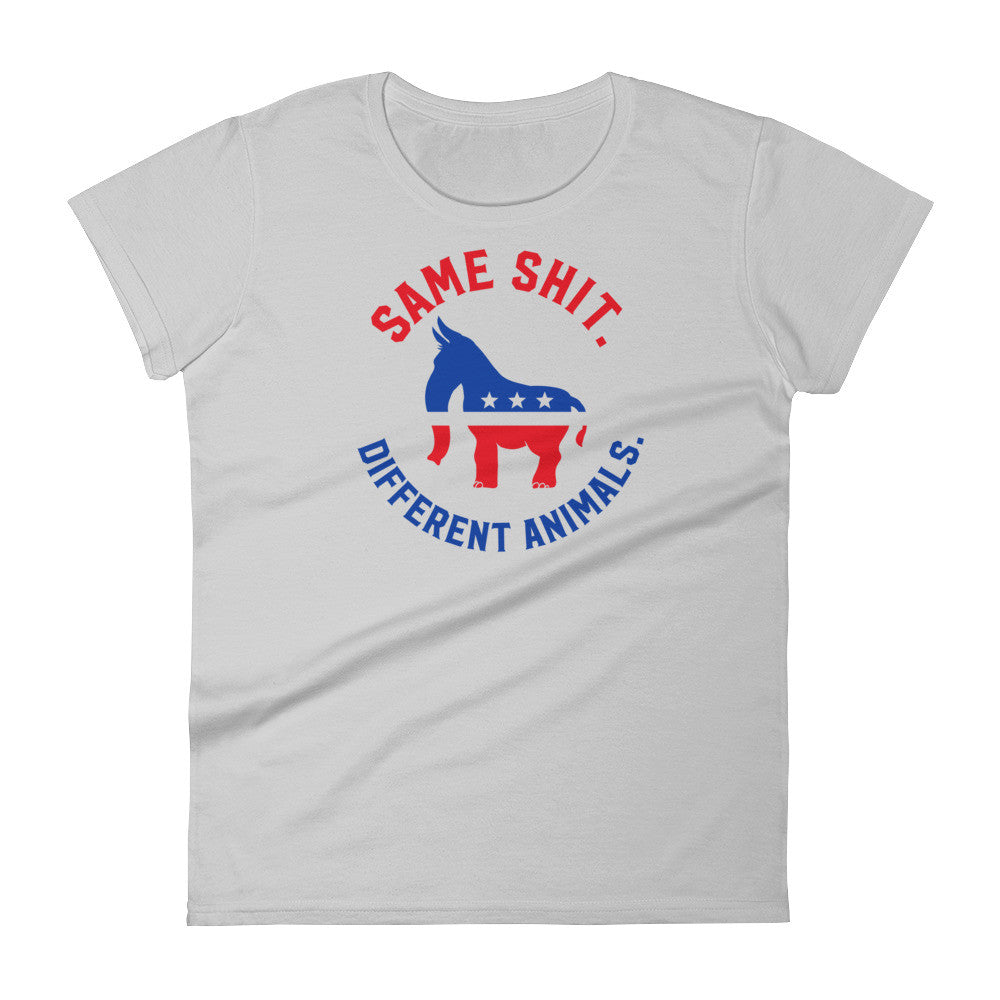 Same Shit Different Animals Republicrat Ladies T-Shirt