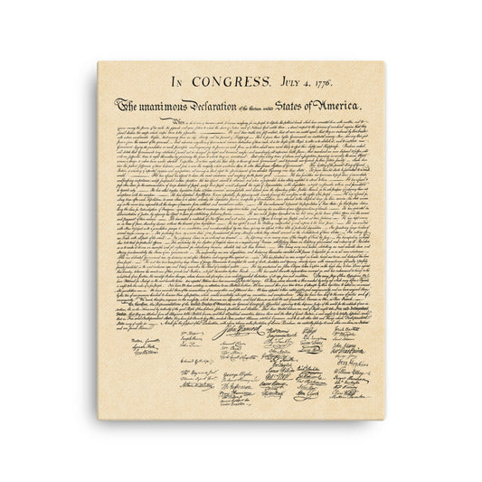 Declaration of Independence Canvas Wall Art