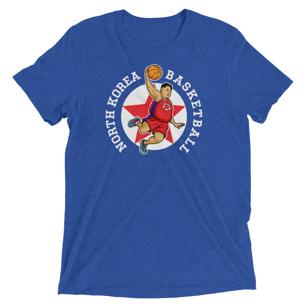 North Korea Basketball Rocketman Tri-Blend Warmup Shirt