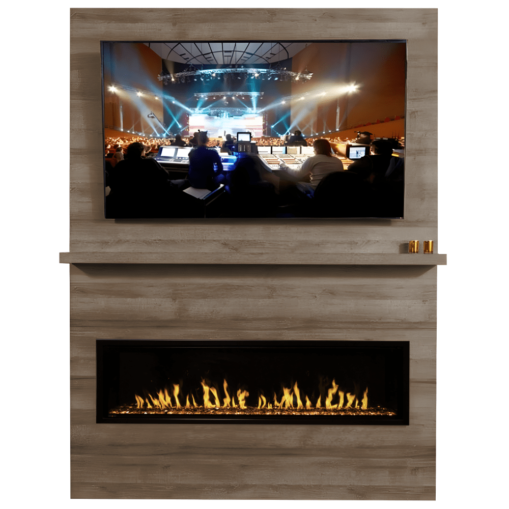 Modern Flames Allwood Fireplace Wall System for Orion Slim Electric Fireplace