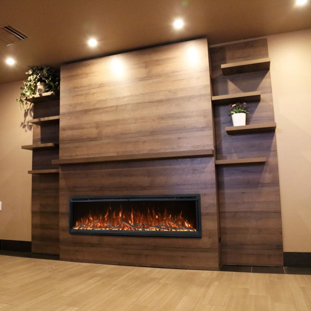 Modern Flames Allwood Fireplace Wall System for Spectrum Slimline Electric Fireplace