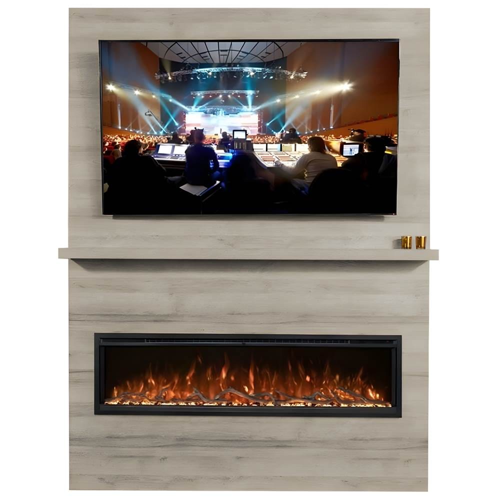 Modern Flames Allwood Fireplace Wall System for Spectrum Slimline Electric Fireplace