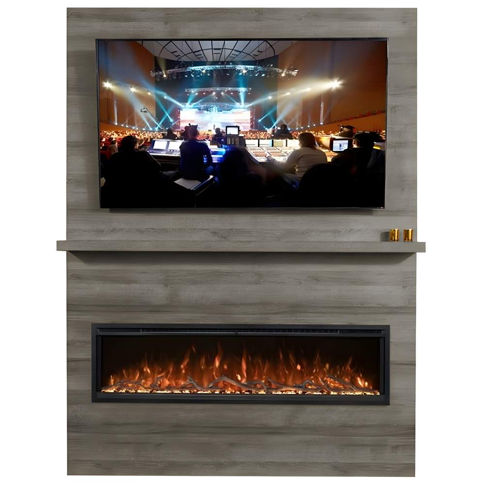Modern Flames Allwood Fireplace Wall System for Spectrum Slimline Electric Fireplace