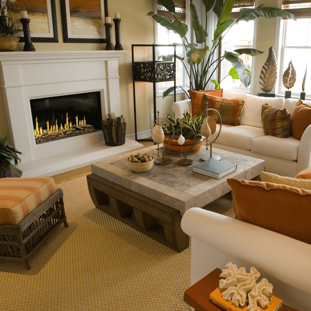 Modern Flames Orion Multi Built-In/Wall Mounted Smart Virtual Electric Fireplace with Real Flame Effect