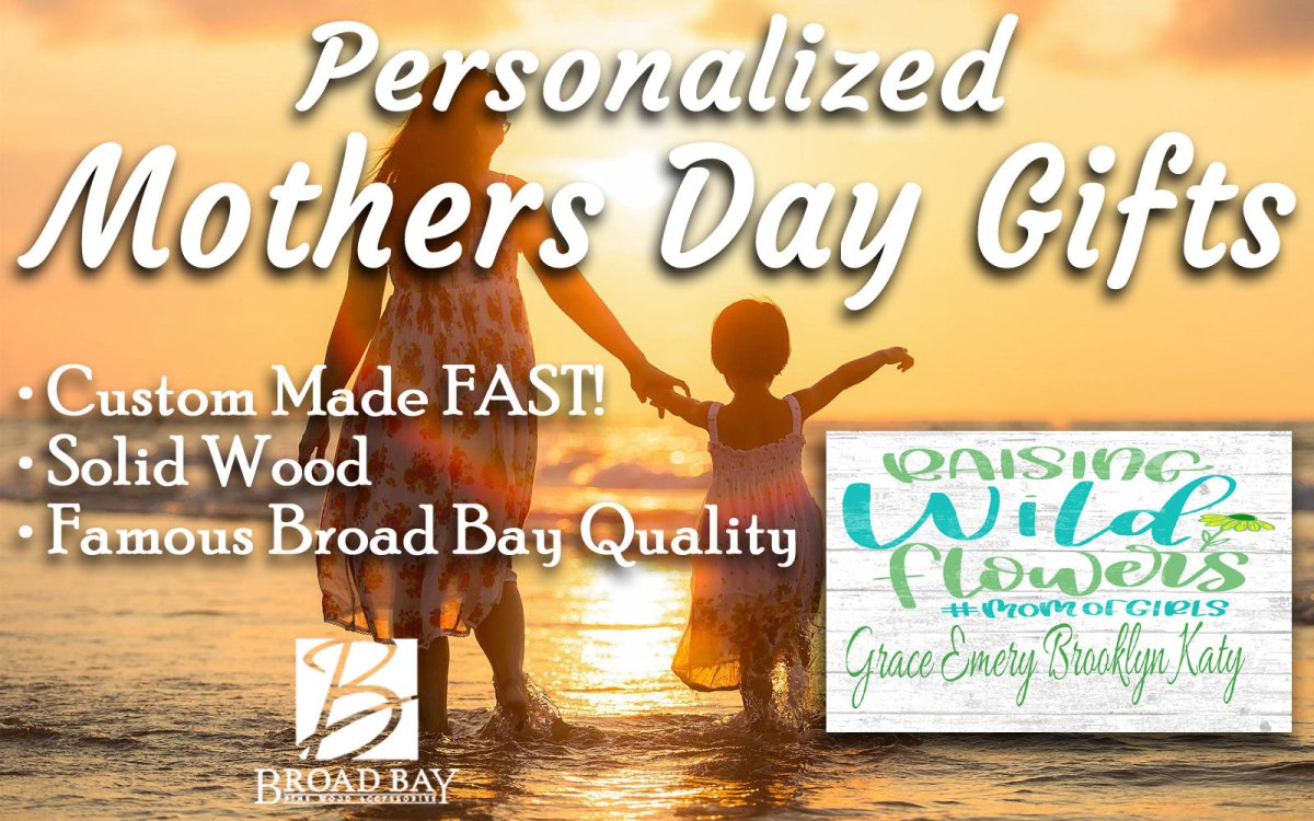 Mom Of Girls Gift Sign PERSONALIZED with Names of Daughters