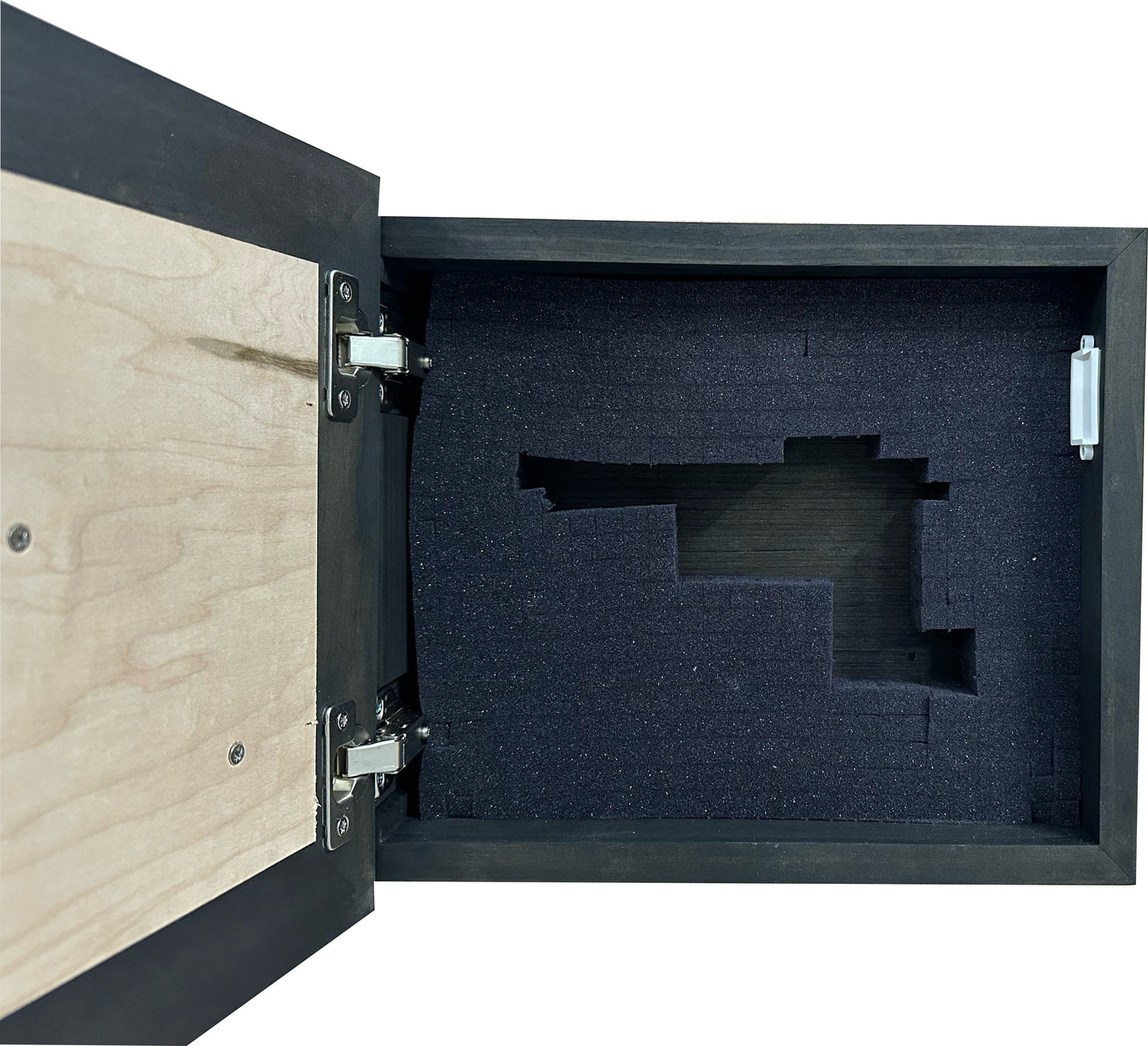 Personalized Monogrammed Last Name Hidden Gun Cabinet In Wall or On Wall Mount