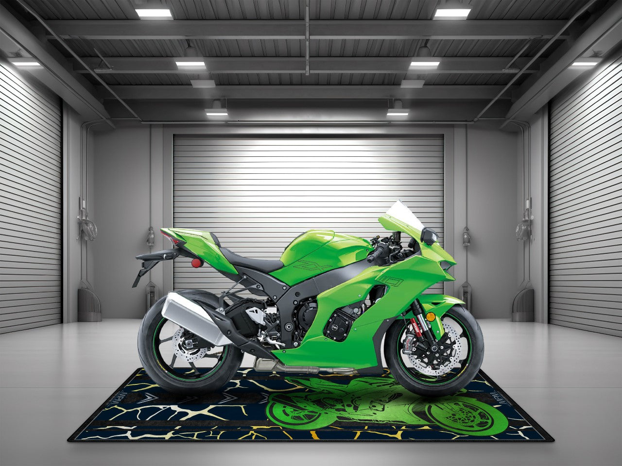 MPM Motorcycle Mat for Kawasaki - U202