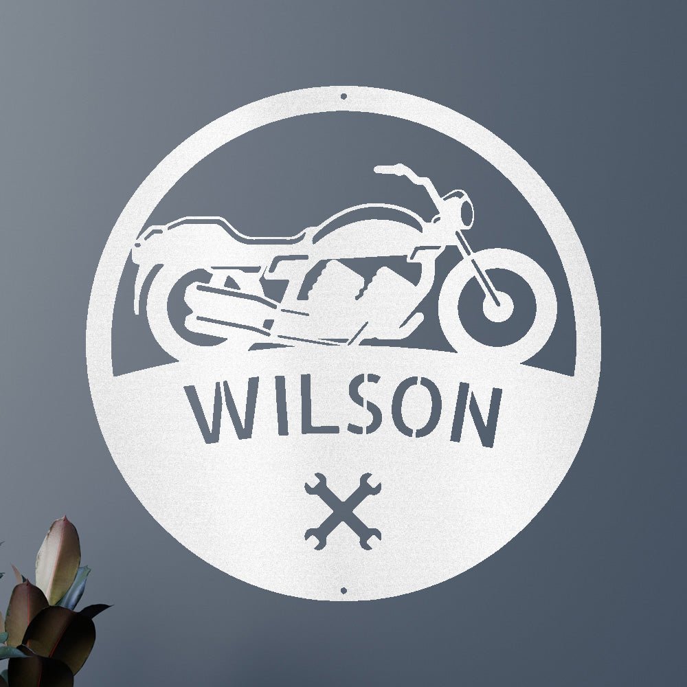Motorcycle Personalized Gifts - Custom Steel Sign