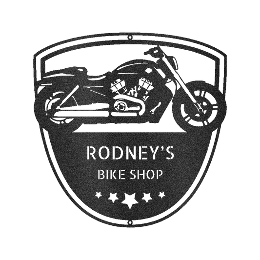Motorcycle Wall Art - Custom Metal Sign