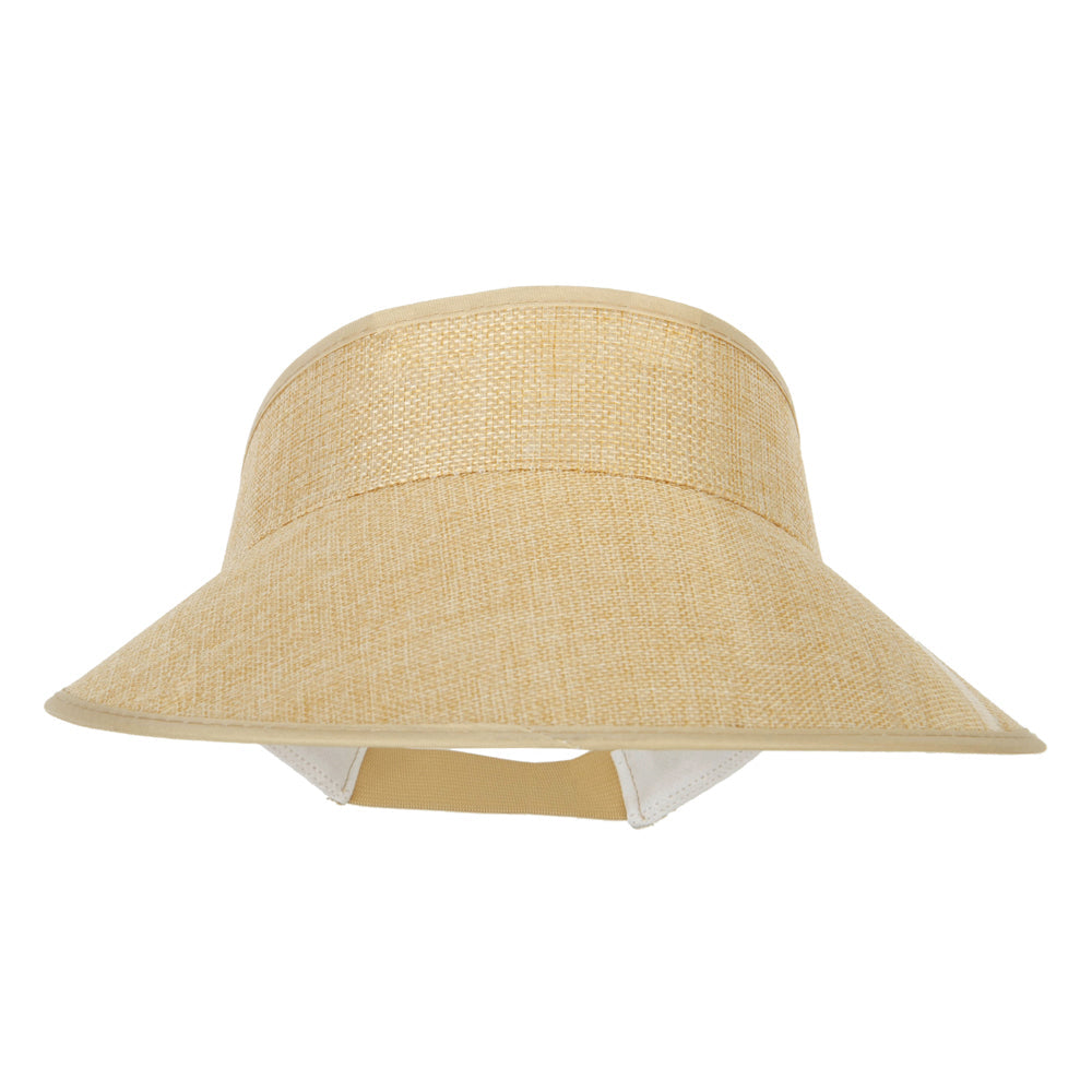 Women's Polyester Hard Wide Brim Gardening Sun Visor