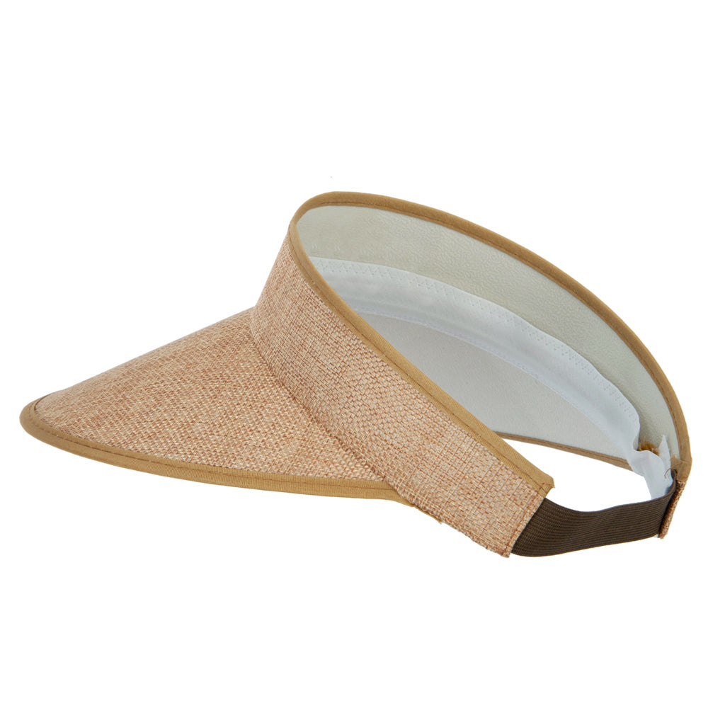 Women's Polyester Hard Wide Brim Gardening Sun Visor