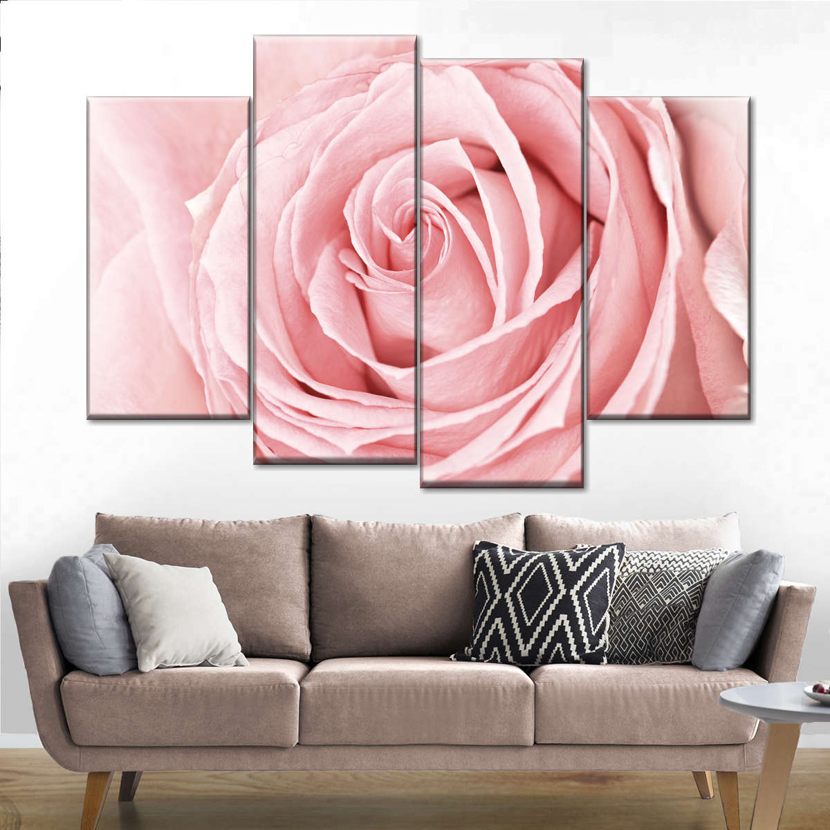 Fresh Pink Rose Wall Art