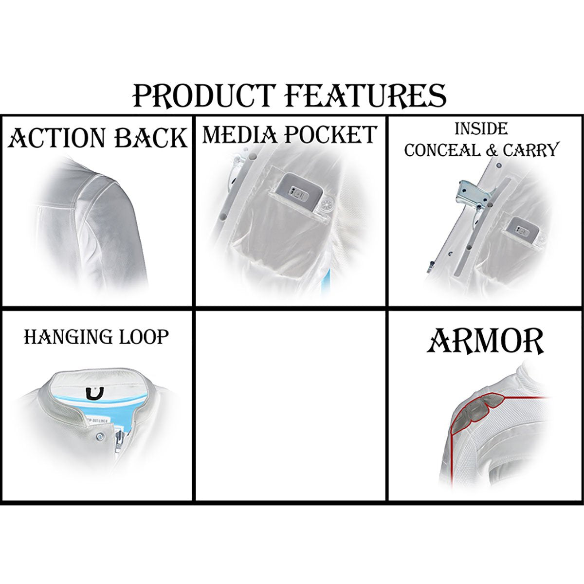 Milwaukee Leather MPL2600 Women’s Plaid Flannel Biker Shirt w/ CE Approved Armor - Reinforced w/ Aramid Fiber